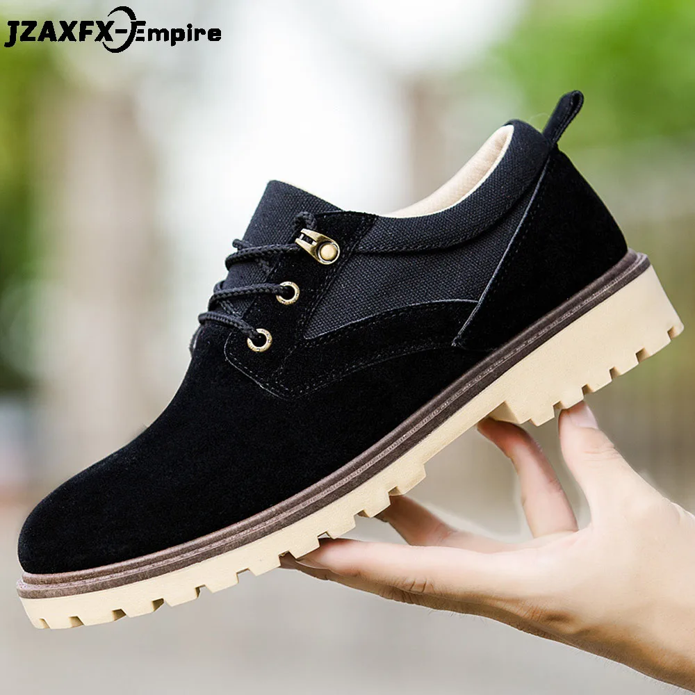 

2019 Men Casual Leather Shoes Men Martins Leather Shoes Work Safety Shoes Winter Waterproof Ankle Botas men shoes leather