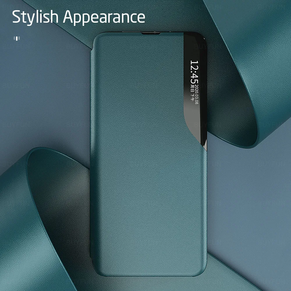 Luxury Smart View Magnetic Flip Case For Xiaomi Poco M3 X3 NFC Pocom3 Pocox3 Mi PocoPhone X M 3 Stand Leather Phone Cover Coque