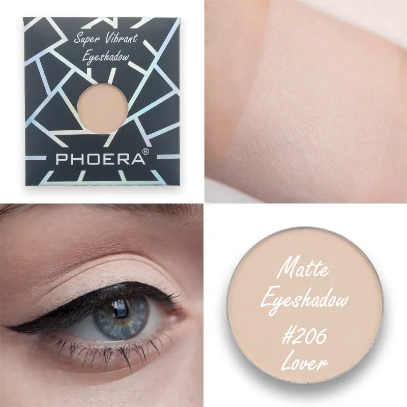 

PHOERA 12 Color Natural Matte Monochrome Eyeshadow Waterproof Palette Eye Shadow Beauty Makeup Pigment Cosmetic TSLM1