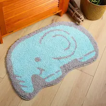 50x80 см Мультфильм Облако лошадь слон узор Коврик для прихожей мягкий плюшевый Противоскользящий коврик для двери пол гостиная кухня