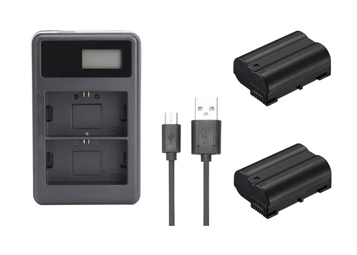 EN EL15 ENEL15 аккумулятор + зарядное устройство USB для Nikon D500 D600 D610 D750 D7000 D7100 D7200 D800 D850 D810