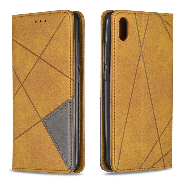 Магнитный кожаный чехол-книжка для Xiaomi Redmi Note 8 T, чехол-кошелек, держатель для карт, флип-чехол для телефона Redmi Note 8 7 Pro 8A 7A - Цвет: Yellow