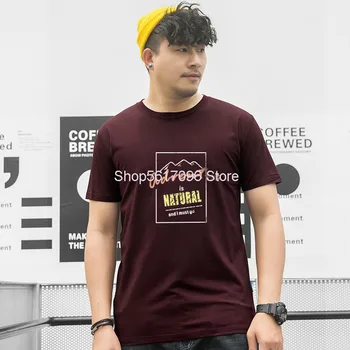 

Fat Man Short Sleeve T Shirt Male 2020 Round Neck Breathable Plus Fat Plus Fat Zi Top