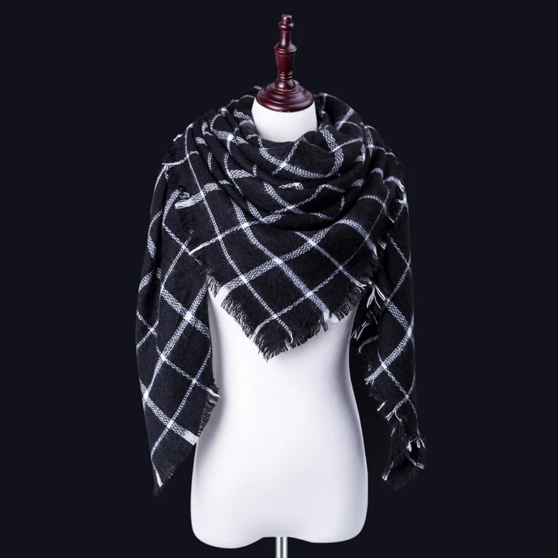 Женский зимний шарф для женщин кашемировый шарф и шаль женское одеяло тёплый шарф-шаль поддержка опт и розница - Цвет: B43