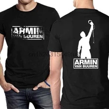 Армин Ван Бюрен тройник 2 стороны черный хлопок футболка для мужчин Размеры S до 3XL