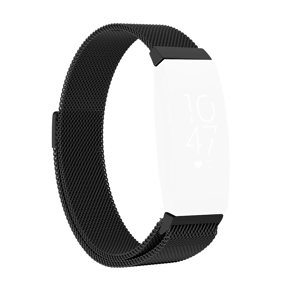 Ремешок для часов из нержавеющей стали для Fitbit inspire Milanese Loop Магнитный браслет cloсур Замена для Fitbit inspire HR часы
