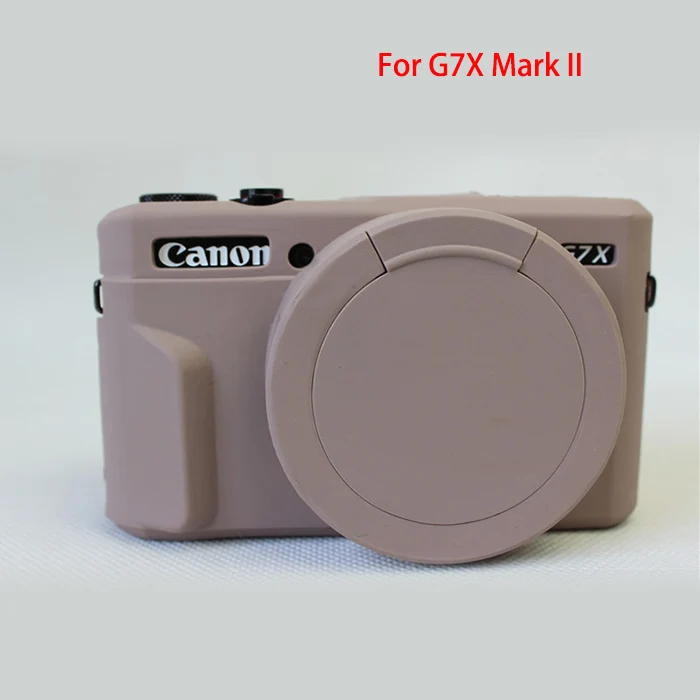 G7X2 Gray Мягкий силиконовый чехол для камеры Canon G7X Mark III G7XM3 G7X3 G7XII G7XM2 G7X2 резиновый защитный чехол - Цвет: G7X2 Gray