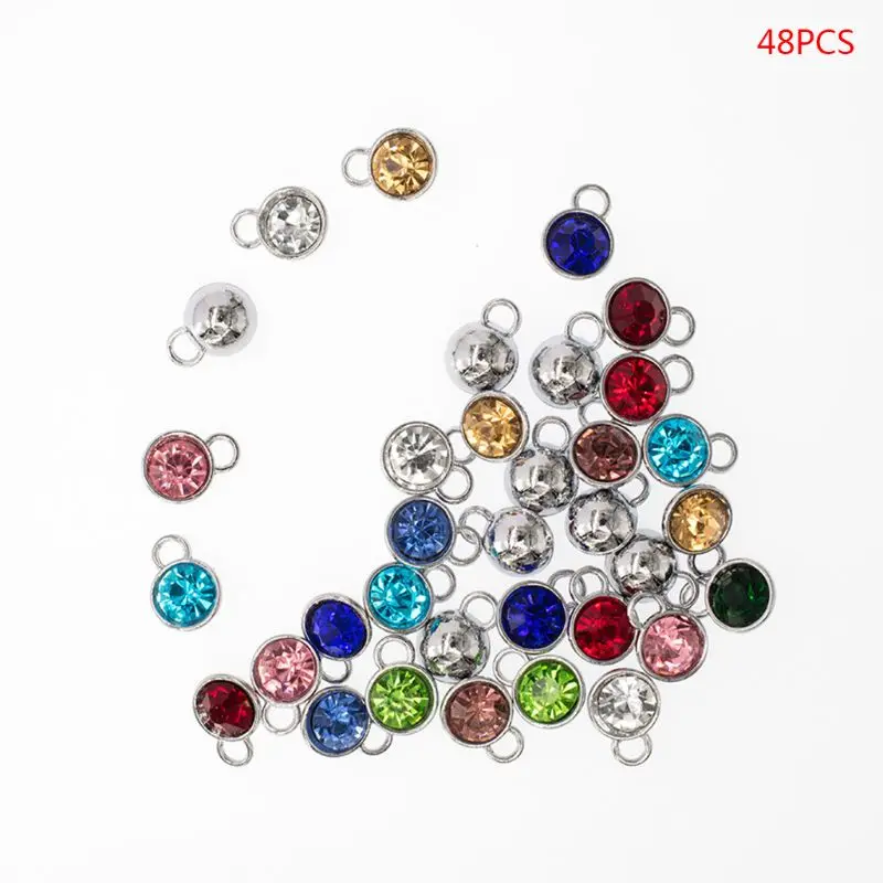 

48 Pcs Water Drop Pendants Jewelry Findings for DIY Necklace Bracelet Jewellery Making Accessories for Women Girls