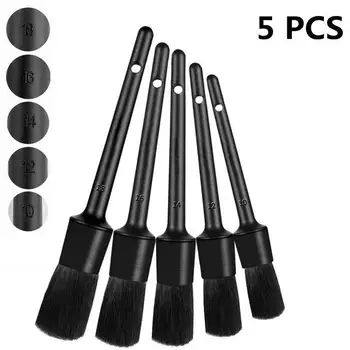 

5Pcs Car Detail Brush Car Cleaning Tools Detailing Brush for Cleaning Wheels Dashboard Air Vent Trim Car-Styling Accessories