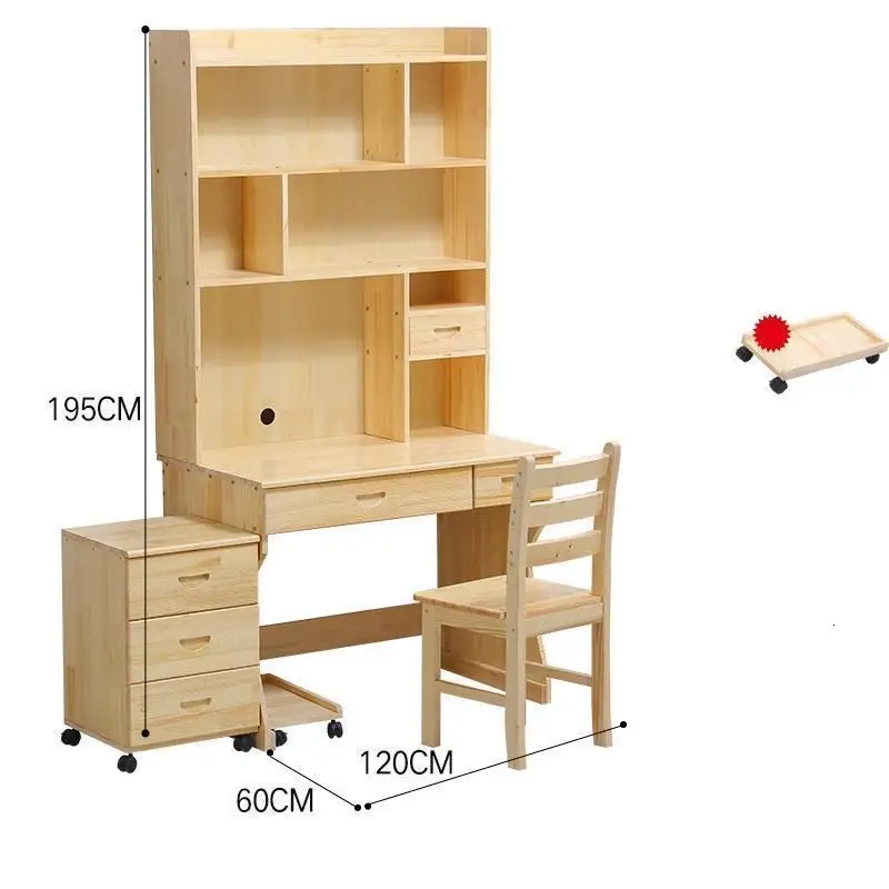 Офисные Escritorio Mueble стенд Tafel Para тетрадь кровать стол потертый шик деревянный компьютер Меса ноутбук Tablo с книжной полкой