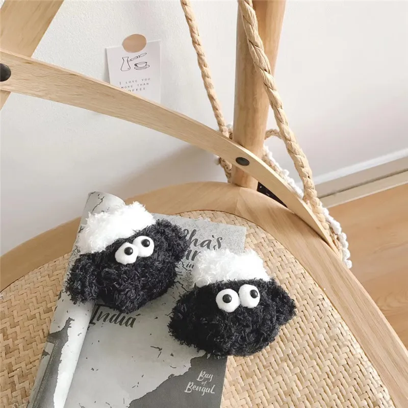 Милый мультфильм Плюшевый Shaun The Sheep Airpods брелок для Airpods противоударный беспроводной Bluetooth наушники защитный Брелок «Обложка»