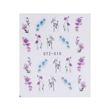 

1 Sheet Flower Butterfly Nail Decals Nail Stickers Nail Art Tip Decal Decoration for Women Girls (STZ-510)