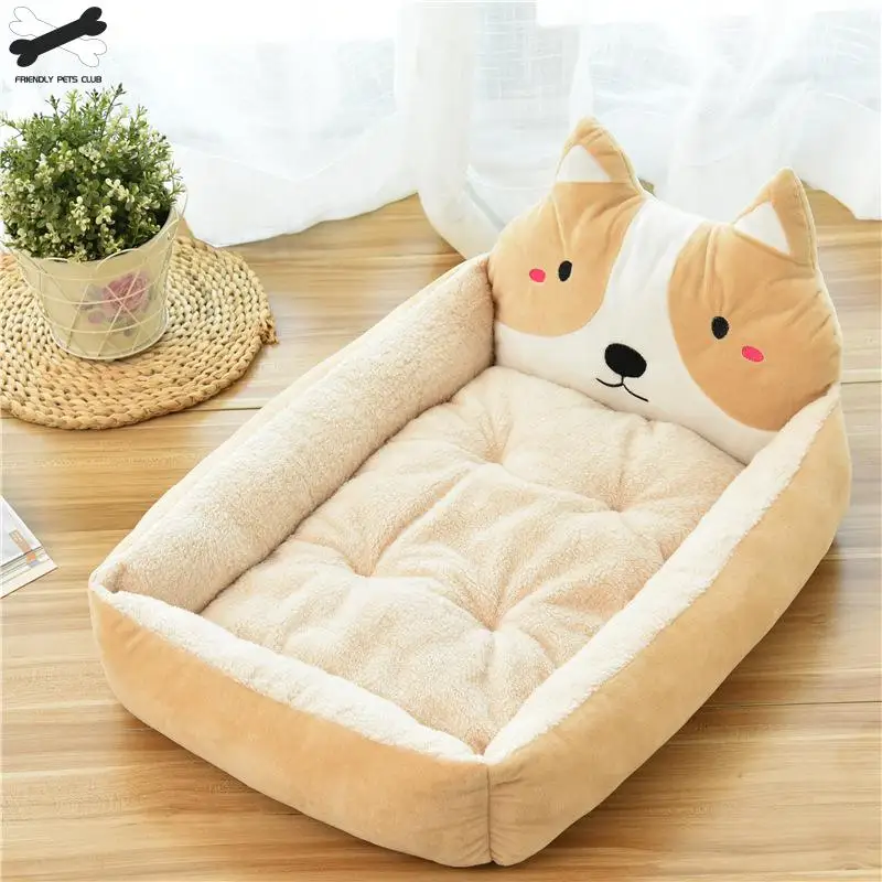 Cartoon Pet Bed Soft Kennel Winter Warm Pet Supplies House For Cat Mat Bed For Small Medium Large Dog Thicken Lounger Sofa Cartoon Pet Bed Soft Kennel Winter Warm Pet Supplies House For Cat Mat Bed For Small Medium Large Dog Thicken Lounger Sofa