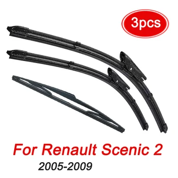 

MIDOON Wiper Front Rear Wiper Blades For Renault Scenic 2 / Grand 2005-2009 Windshield Windscreen Front 26"22"10"