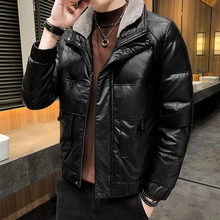 

2021 Winter Fashion Slim Hooded Cotton Clothing Men's Jacket Thickened Wool Lapel Men's Coat Business Leisure Office Men's Wear