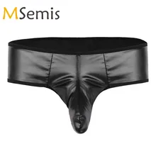 Купальники, мужское нижнее белье, нижнее белье, мягкие эластичные, искусственная кожа, низкая посадка, бикини, трусы, нижнее белье, трусы с закрытым пенисом, оболочка