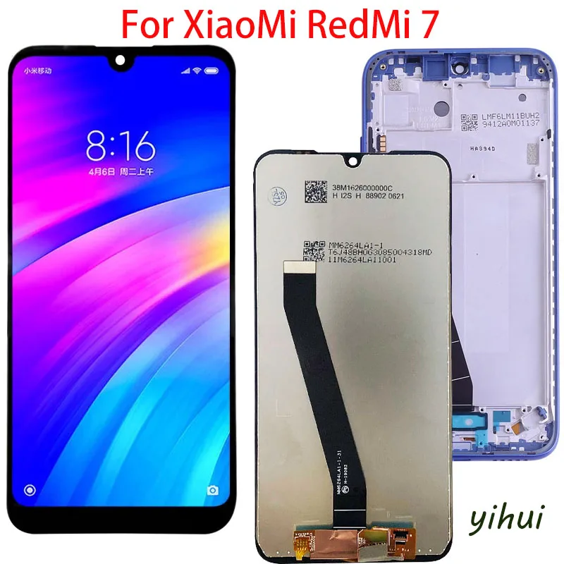 Оригинальный ЖК экран с рамкой для Xiaomi Redmi 7 рамкой|Экраны мобильных телефонов| |