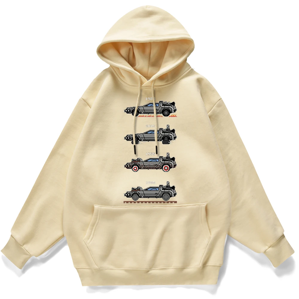 

Pullover Men Sci Fi Movies Back To The Future Street Fashion Car Pattern Sportswear Men Street Fashion Hoodies Autumn Hoodies