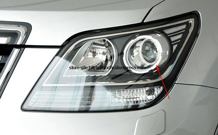 HochiTech для Kia Borrego Mohave 08-10 ультра яркий SMD белый светодиодный ангельские глазки 2600LM 12 В halo Кольцо Комплект дневного света DRL