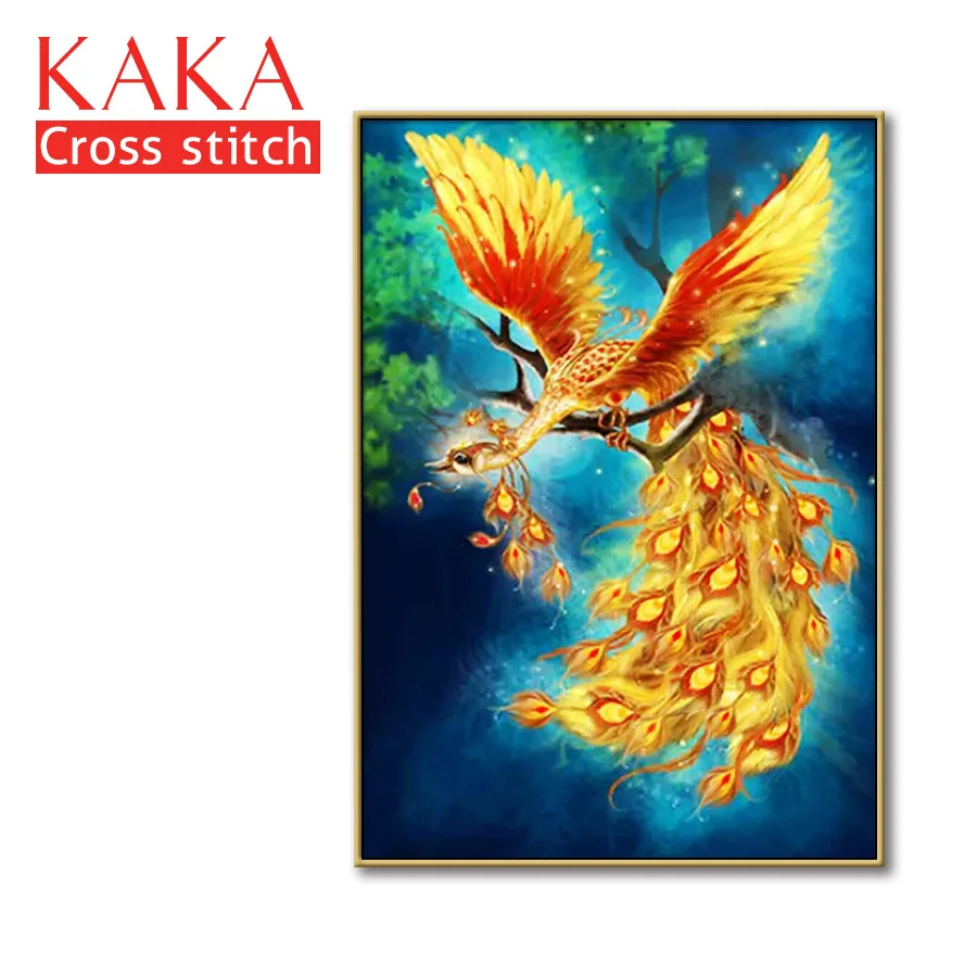

Cross stitch kits,Embroidery needlework sets with printed pattern,11CT-canvas for Home Decor Painting,Animals Full NCKA073
