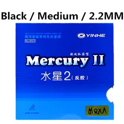 Original Yinhe Mercury 2 Table Tennis Rubber with Pimples (Black medium)