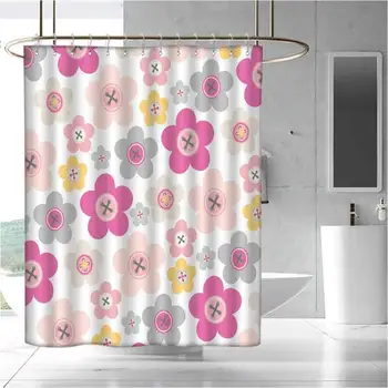 

Waterproof and Colorful Shower Curtain Polyester Shower Curtain Bath Shower