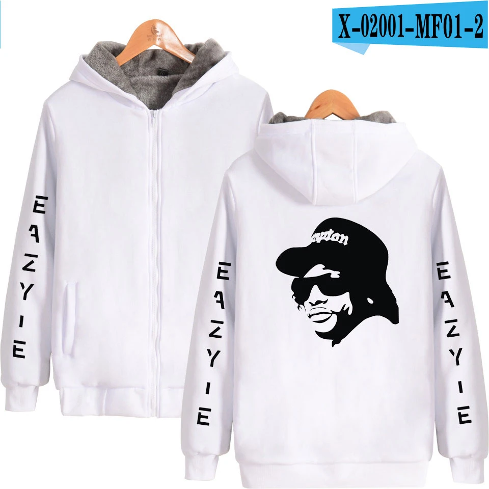 Eazy-E мужские парки на молнии, мужские парки, большие размеры, зимняя одежда в стиле хип-хоп, Повседневная теплая зимняя одежда на молнии Eazy-E - Цвет: Коричневый
