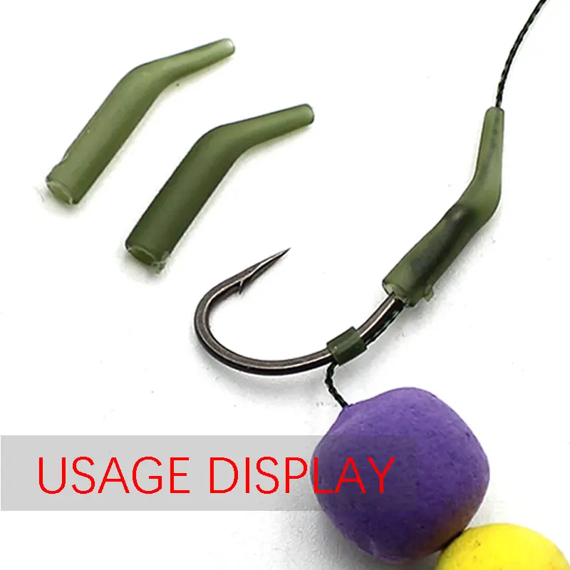 20pcs Carp fishing Accessories D Rig kickers hooks line aligners sleeve anti tangle sleeve for hair ronnie rigs end tackle