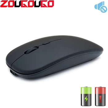 

Mute Rechargeable Wireless Computer Mouse Silent PC Mause Ergonomic Mouse 2.4Ghz USB Optical Mice For PC Laptop