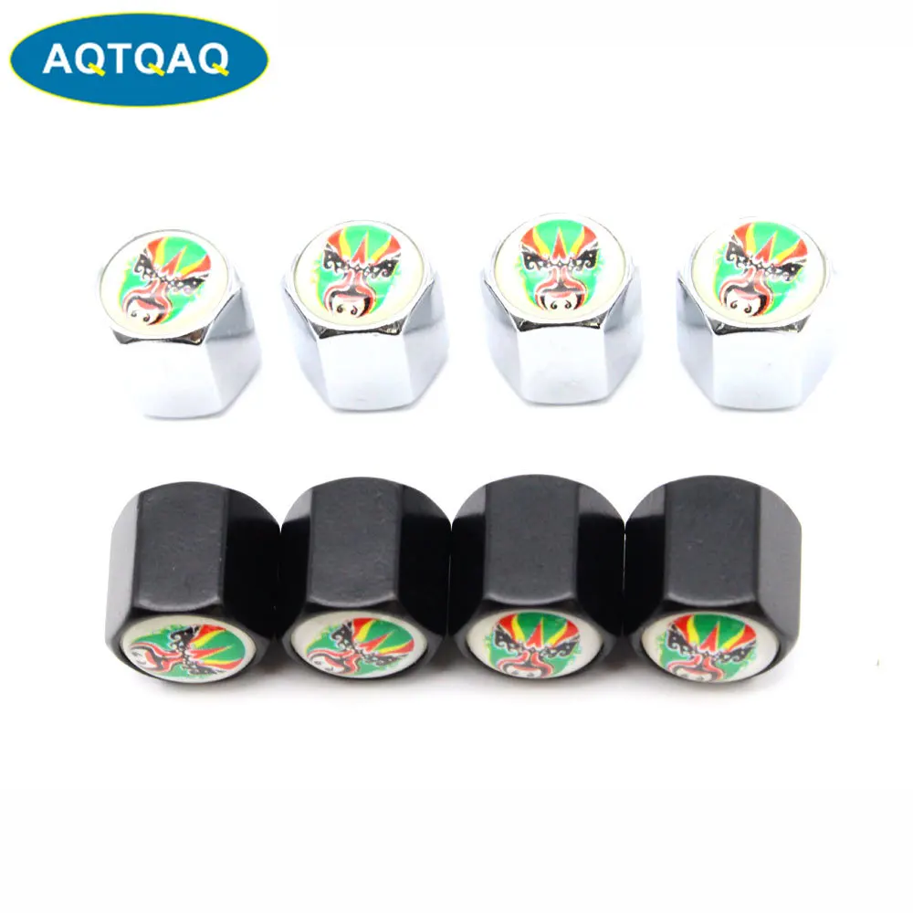 4 Pcs/Set Zinc Alloy Face Style Tire Valve Stem Cap Wheel Air Caps for Auto Cars | Автомобили и мотоциклы