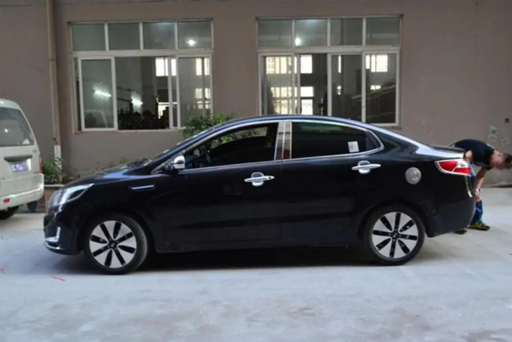 Автомобильный-Стайлинг ABS Хромированная Дверная ручка Крышка для KIA K2 2011- автомобильный Стайлинг