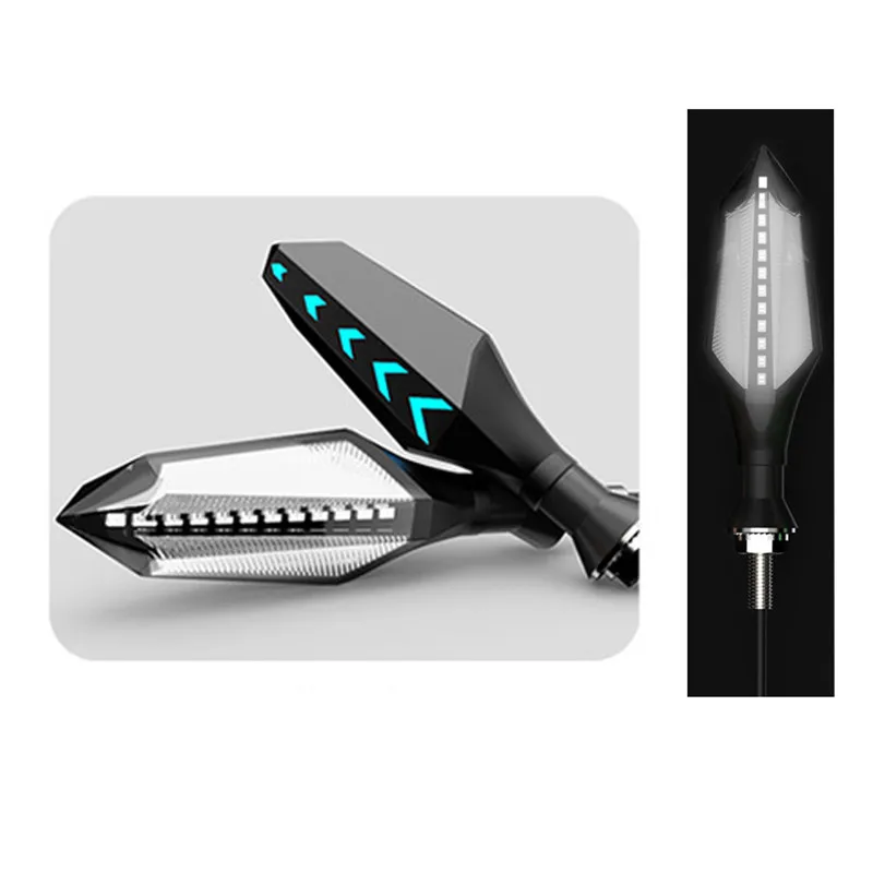 Sale 1 Pair Motorcycle Turn Signal LED Lights Plastic Acrylic Indicators Lamps High Quality Dragonfly Gun Shape Design 12V 2 Sale 1 Pair Motorcycle Turn Signal LED Lights Plastic Acrylic Indicators Lamps High Quality Dragonfly Gun Shape Design 12V 2