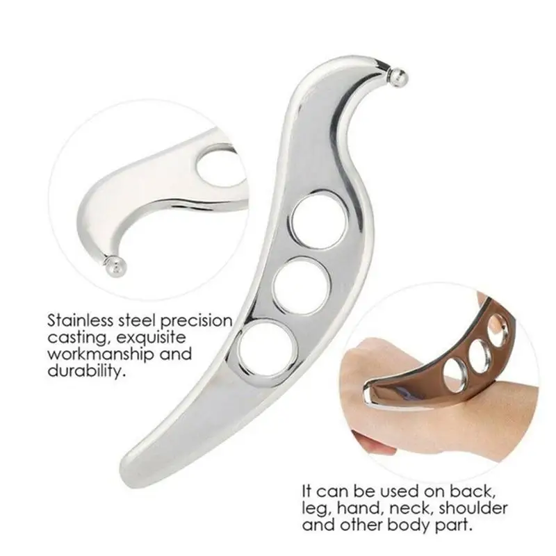 Gua Sha Tool Steel Manual Scraping Massager Skin Care Release For Myofascial Tool Tissue Therapy Physical Mobiliz B8H7