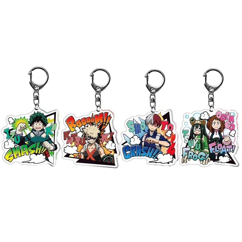 Anime My Hero Academia Boku no hero Keychain Acrylic Keyring Key chain Pendants | Украшения и аксессуары