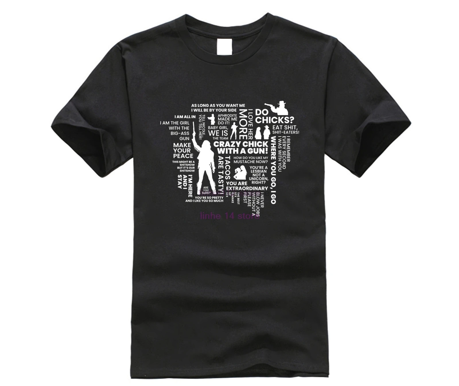 

Wynonna Earp Quotes Word Cloud Sticker New Fashion T-shirt Men Clothing