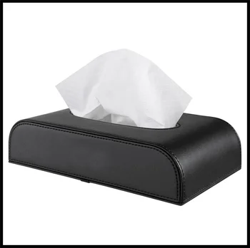 

Universal Car leather tissue box multi-function drawer accessories for Audi C5 A3 A5 Q5 Q7 A4 B5 B6 B8 A6