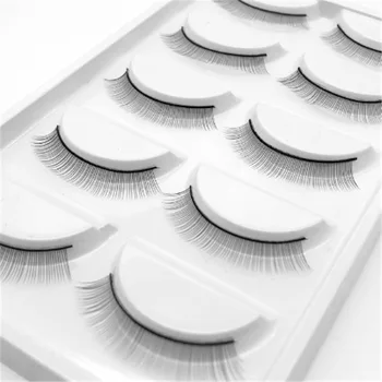 

Practice Eyelash 5 Pairs Graft Eyelashes Auxiliary Exercise Tool Beginners Chemical Fiber False Eyelashes