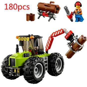 

180 Pcs Compatible Lepining City Jungle Forest Tractor Bela 1 Figure Building Block 60181 Bricks Toys for Children Christmas