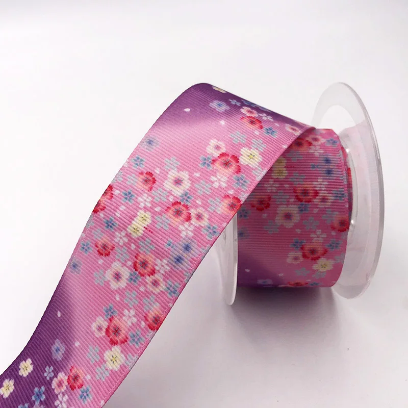 Ribbon Decoration 5Yards/Roll Ribbed ribbon Wedding Decoration Birthday Gift Box Wrapping DIY Handmade Crafts Materials Girl hair ribbon 25/38 mm