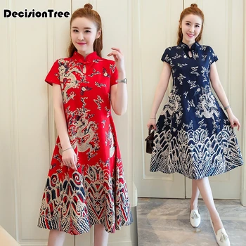 

2020 satin dress women's short sleeve qipao dress chinese dress mandarin collar cheongsam elegant evening party wedding dress
