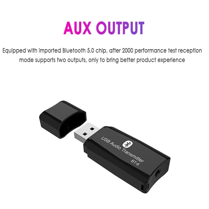 2 в 1Bluetooth приемник передатчики 5,0 беспроводной аудио музыка стерео адаптер ключ для ТВ ПК bluetooth-динамика наушников