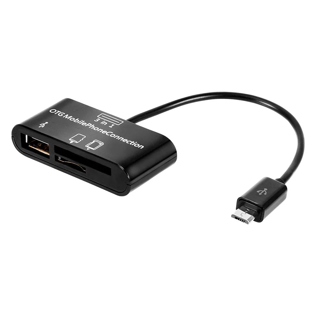 Ouhaobin Usb 2,0 концентратор Скорость 3 порта USB разветвитель USB 3,1 type-C адаптер для ПК компьютер с для SD/MicroSD карт ридер