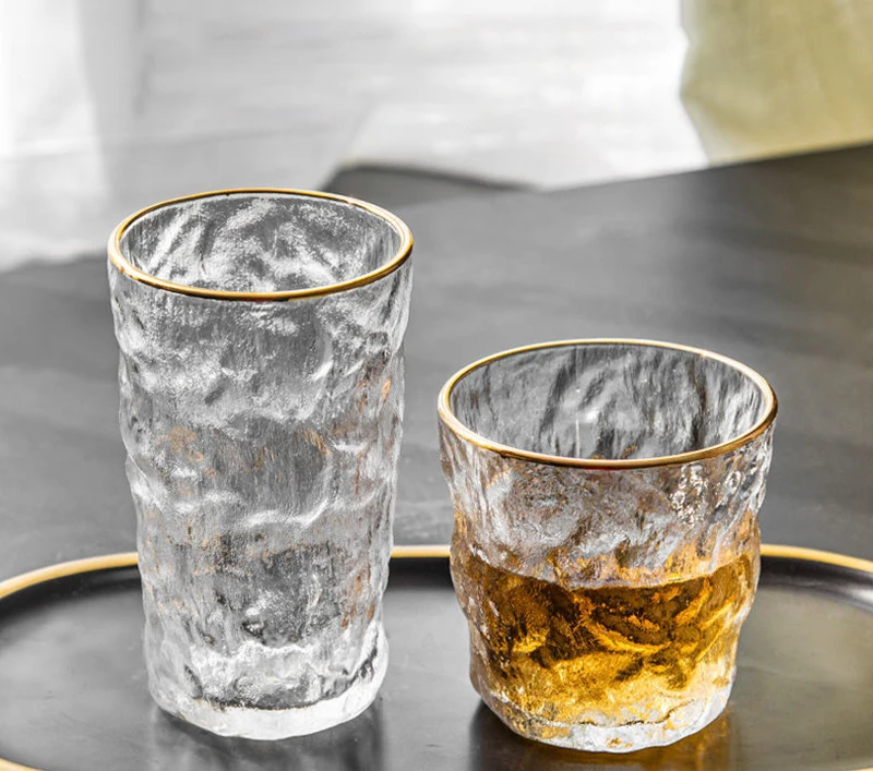 Frosted Glass Cup Glacier Tumbler Lead-Free Heat Resistant Transparent Crystal Multi Pattern Drinkware 18 Frosted Glass Cup Glacier Tumbler Lead-Free Heat Resistant Transparent Crystal Multi Pattern Drinkware