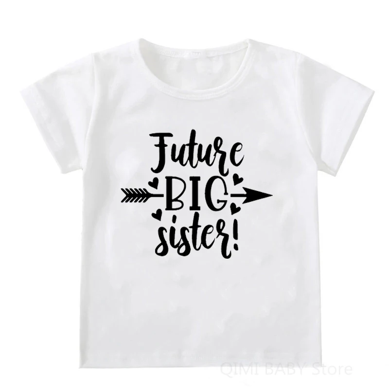 Miyanuby Ropa De Verano para Niña Camisa Big Sister Pelele Little Sister Camisa Manga Corta tee Top Sibling Gift Camiseta A Juego 