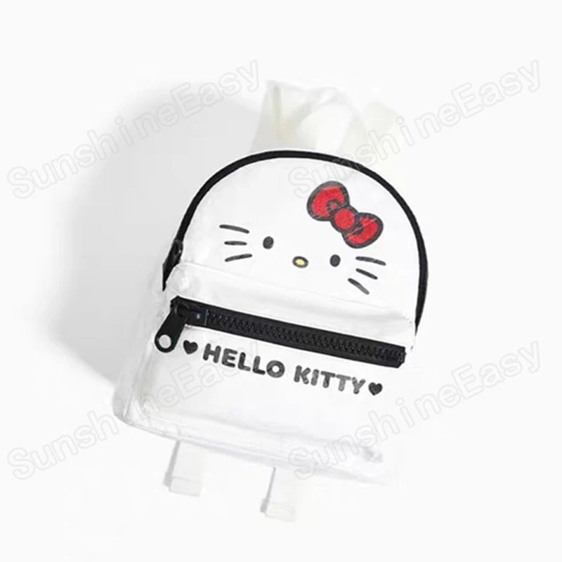 Модный мини-рюкзак с принтом HELLO KITTY, Студенческая сумка, рюкзак из бумажного материала, многофункциональная Женская Повседневная сумка