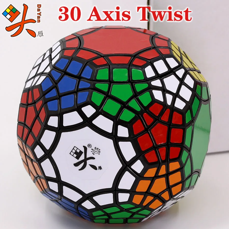 Dayan Top Level 2019 30-Axis 30-Faced Triacontahedron Ball Magic Cube Black 