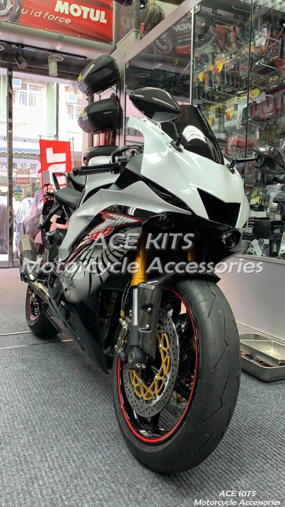 Мотоциклетный обтекатель abs для YAMAHA R6 R6 17 18 инъекции кузова всех видов цвета No. FF18