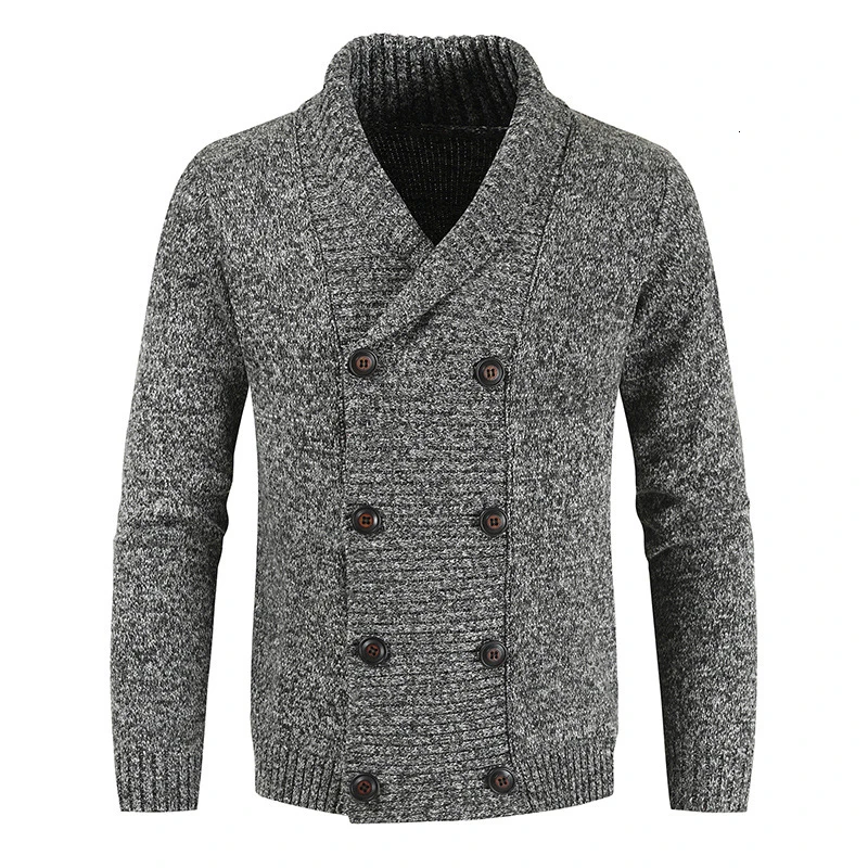Уличная одежда с отложным воротником, длинный рукав, мужской свитер, пальто, повседневный жаккардовый вязаный свитер для мужчин,, зимняя куртка, кардиган для мужчин