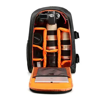 

Retail Multi-functional Waterproof Camera Backpack Laptop Video Case DSLR Camera Bag for Nikon Canon Sony Digital Camera Black+O