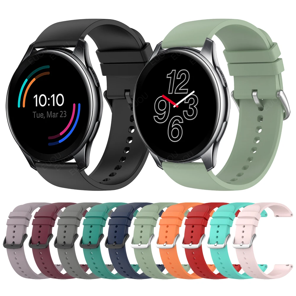 

Ремешок силиконовый для Oneplus Watch band 22 мм, спортивный сменный Браслет для смарт-часов one plus, аксессуары для наручных часов